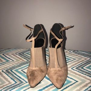 Daltine Taupe color high heel shoes